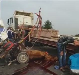 عاجل :حادث خطير في قنطرة عين حرودة إتجاه البراهمة