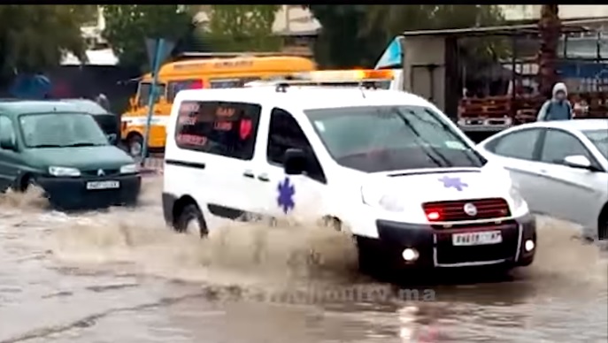 عين حرودة  غــرقات بعد أولى التساقطات المطرية