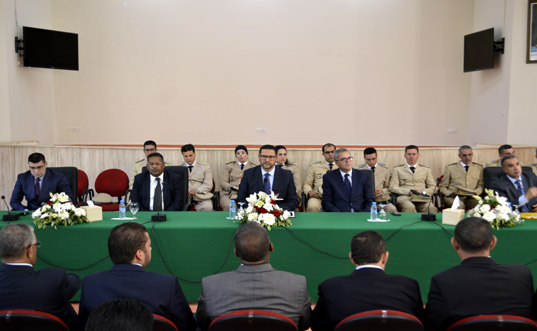 عامل عمالة المحمدية يشرف على تنصيب عدد من رجال السلطة الجدد.