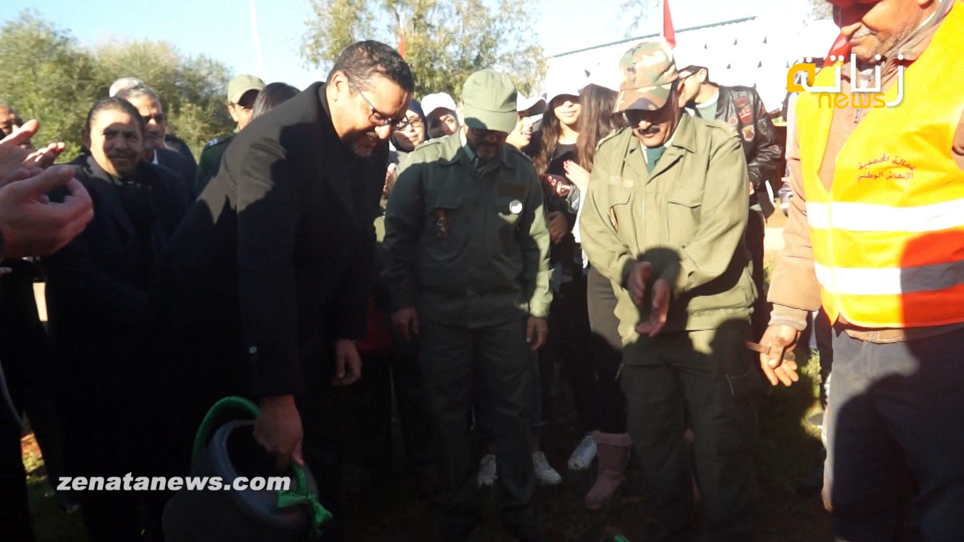 عامل عمالة المحمدية يشرف على عملية غرس الاشجار بغابة الشلالات