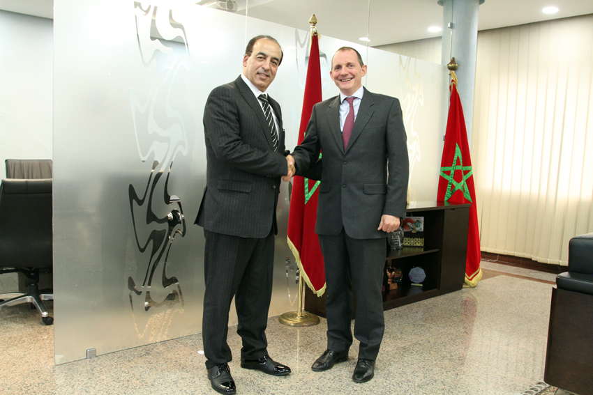 عبيابة يتباحث مع السفير البريطاني سبل تعزيز التعاون الثقافي بين المغرب و المملكة المتحدة