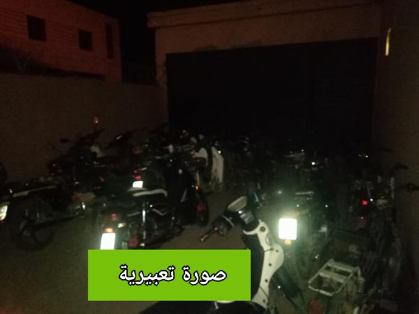 الدرك الملكي بعين حرودة  يشن حملة أمنية واسعة على الدراجات النارية ويحجز العشرات منها