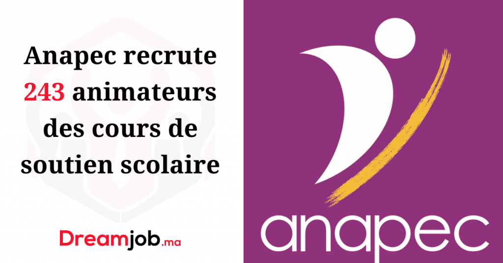 Anapec recrute 243 animateurs des cours de soutien scolaire