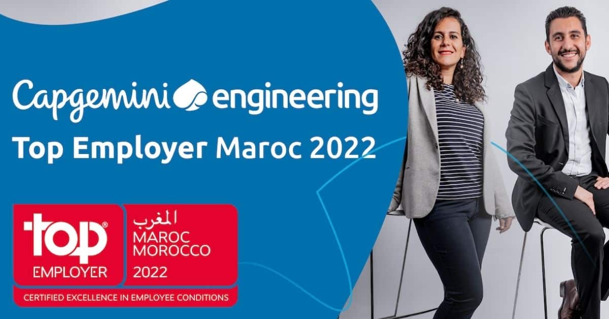 حازت شركة Capgemini Engineering على لقب “أفضل صاحب عمل 2022” في المغرب