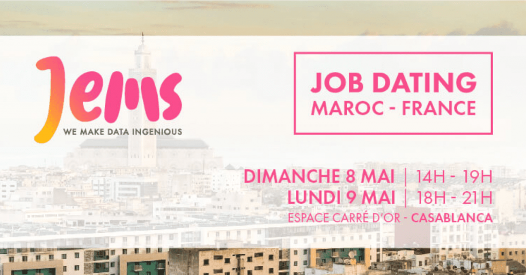 JEMS Morocco للتوظيف في 8 و 9 مايو 2022 ، الرواتب 20000 إلى 50000 درهم