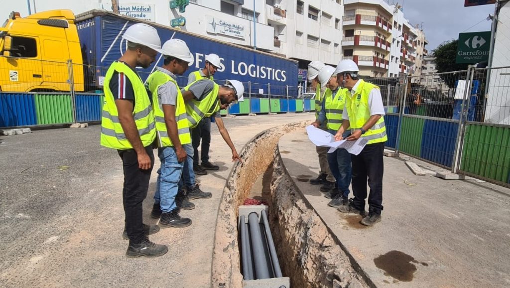 ليدك تنجز أشغالا كبرى لربط ثلاث مقاطعات بكهرباء الجهد العالي : شبكة تحت أرضية بين مركزي التحويل الكهربائي كاميران و أبي دوليبي