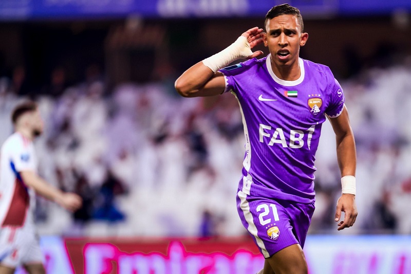 رحيمي يقود العين لاجتياز الشارقة برباعية والتأهل بثقة إلى نصف نهائي كأس مصرف أبوظبي الإسلامي