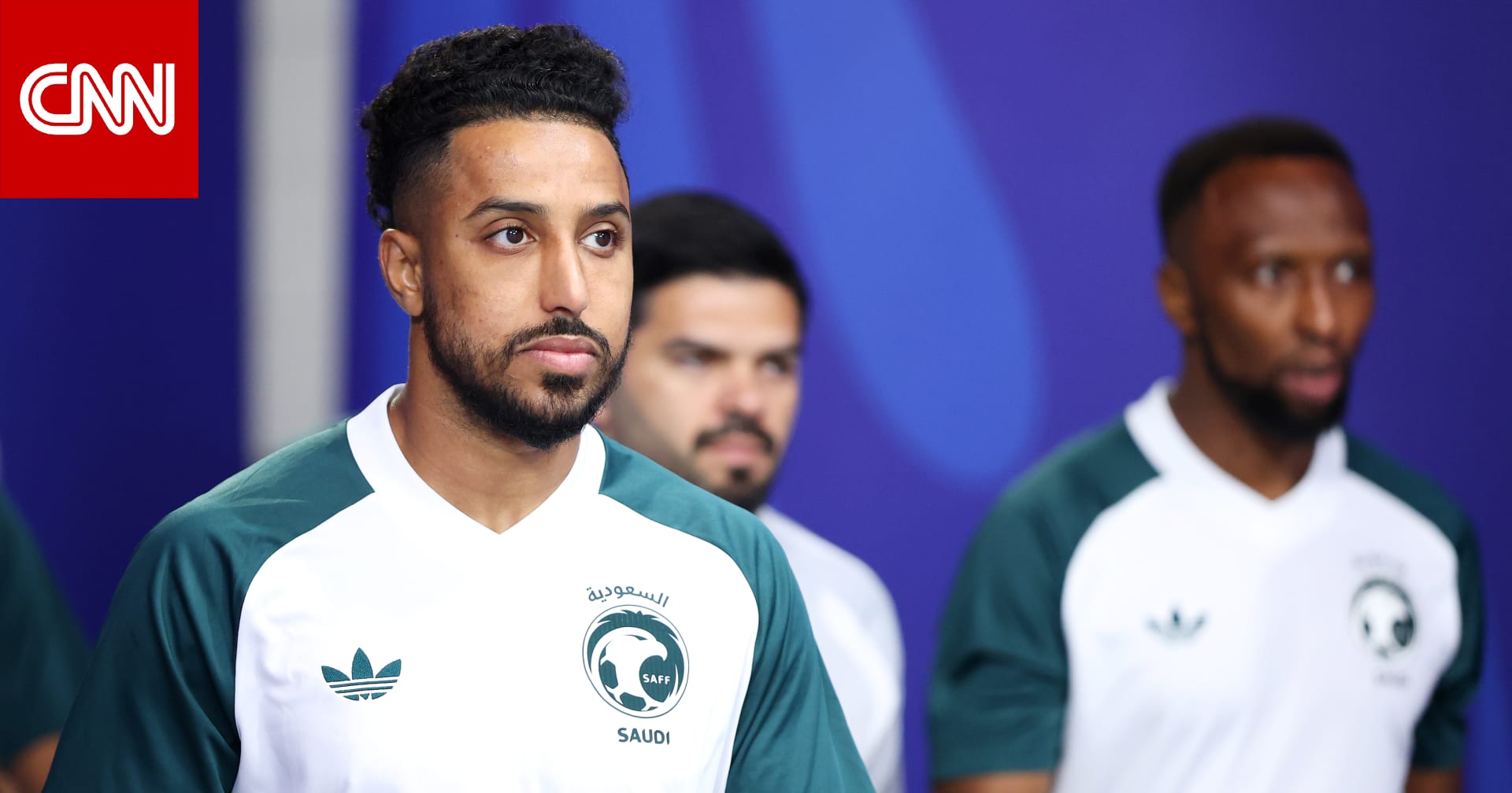 سالم الدوسري لاعب نادي الهلال السعودي خلال إحدى المباريات