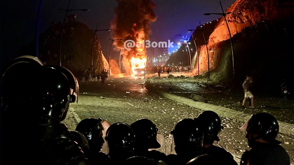 توقيف 70 شخصاً في الفنيدق بعد أعمال العنف والحرق