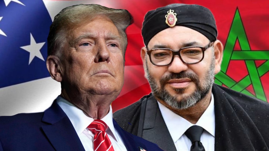الرئيس الأمريكي ترامب والملك محمد السادس في سياق العلاقات المغربية الأمريكية وقضية الصحراء